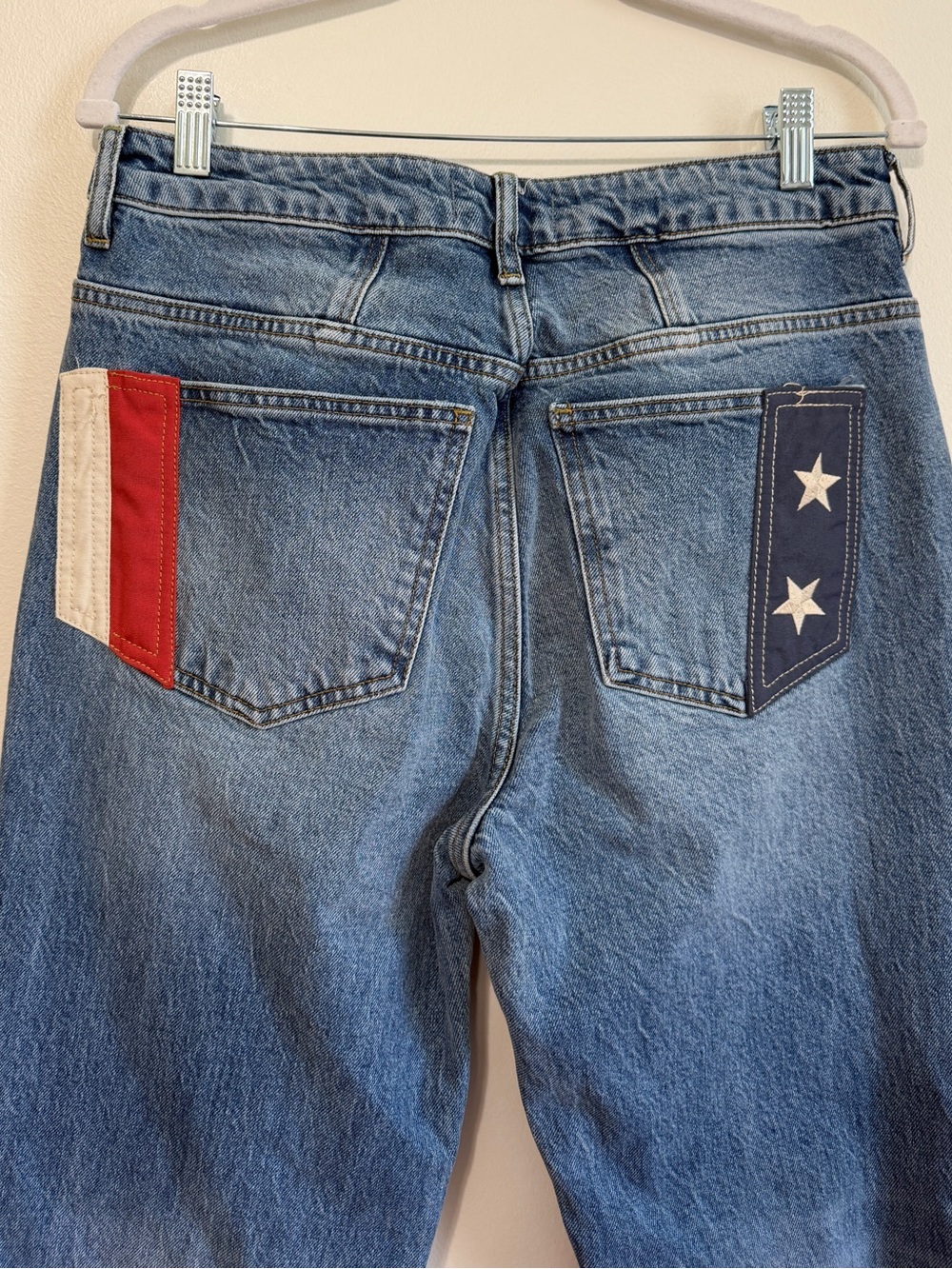 Free People Betsy USA Flare Jeans Flag RARE We the Free Size 30 Women’s NEW NWOT - Picture 8 of 12